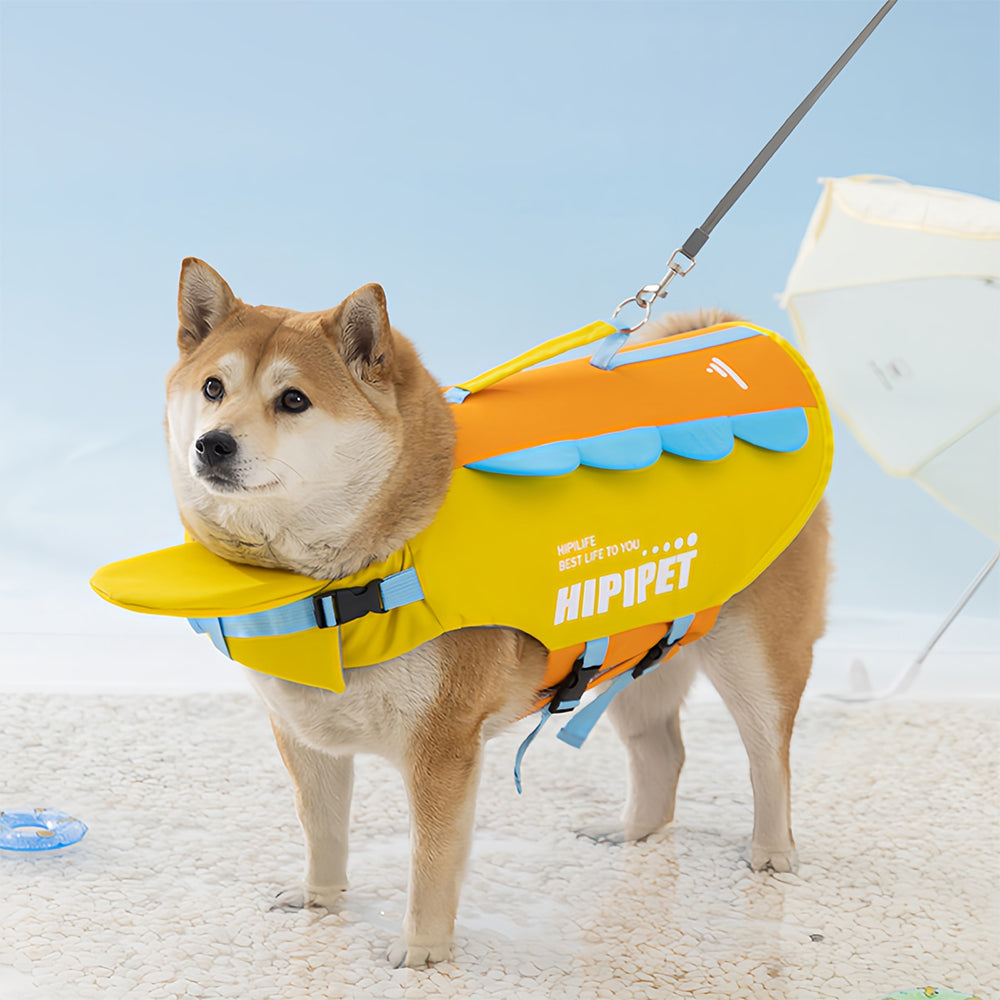 Summer dog life jacket with super buoyancy dog swimming suit for small, medium and large-sized dogs Golden retriever swimming