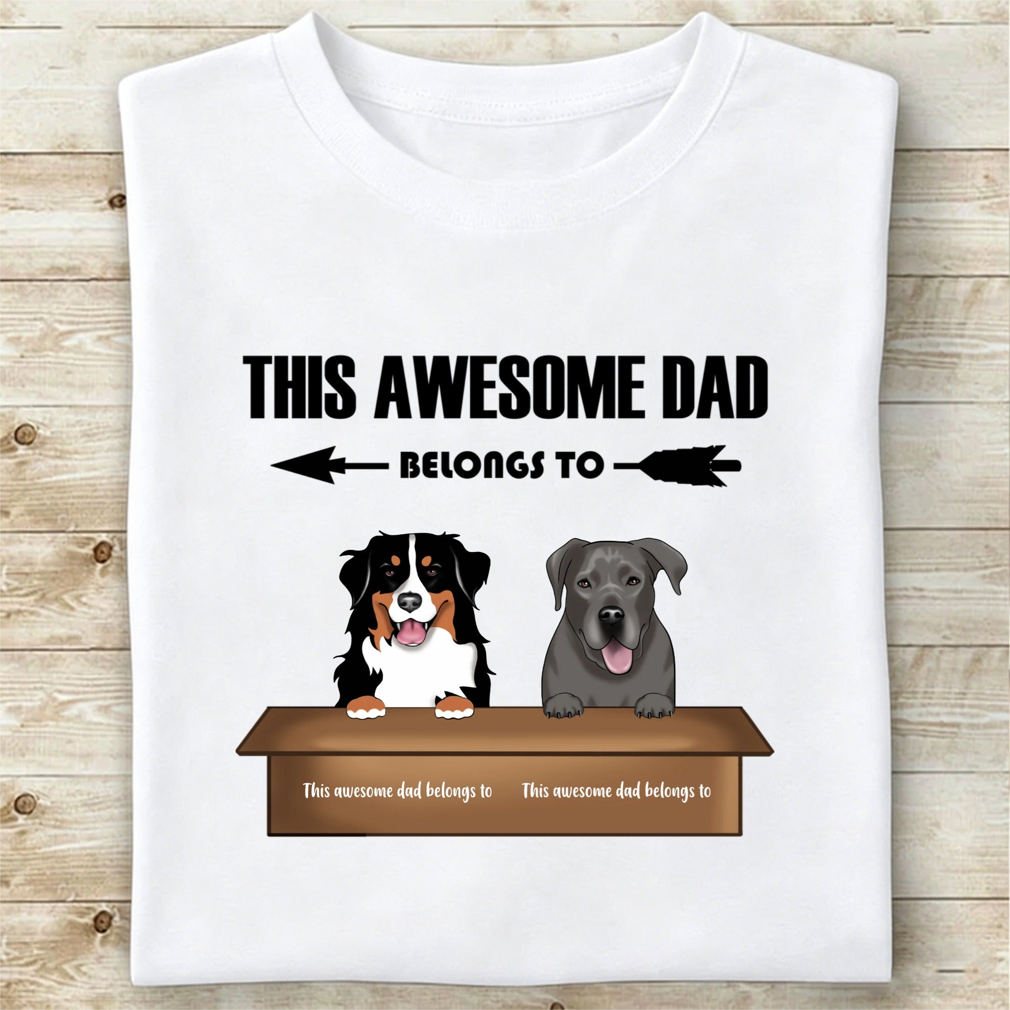 Custom This awesome dad belongs to T-shirts