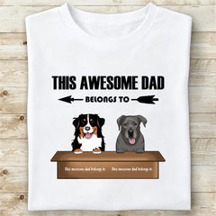 Custom This awesome dad belongs to T-shirts