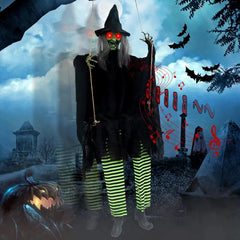 45 inch hanging doll that swings, moans and glows red eyes on sound or a slap - product photo 10 of 10