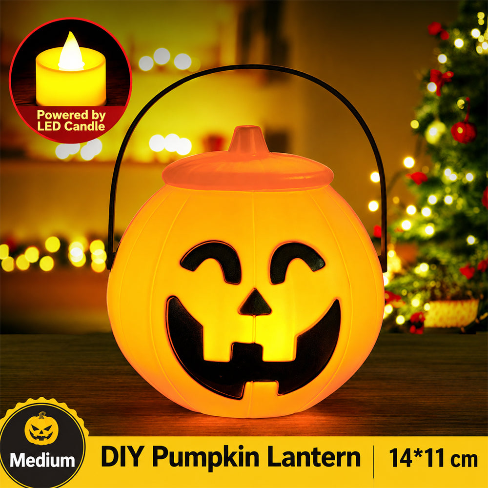 Halloween Portable Pumpkin LED Light - Candy Bucket