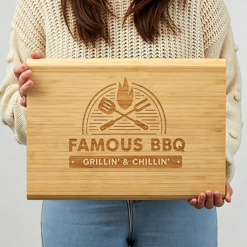 The Grill Personalized Bamboo Cutting Board
