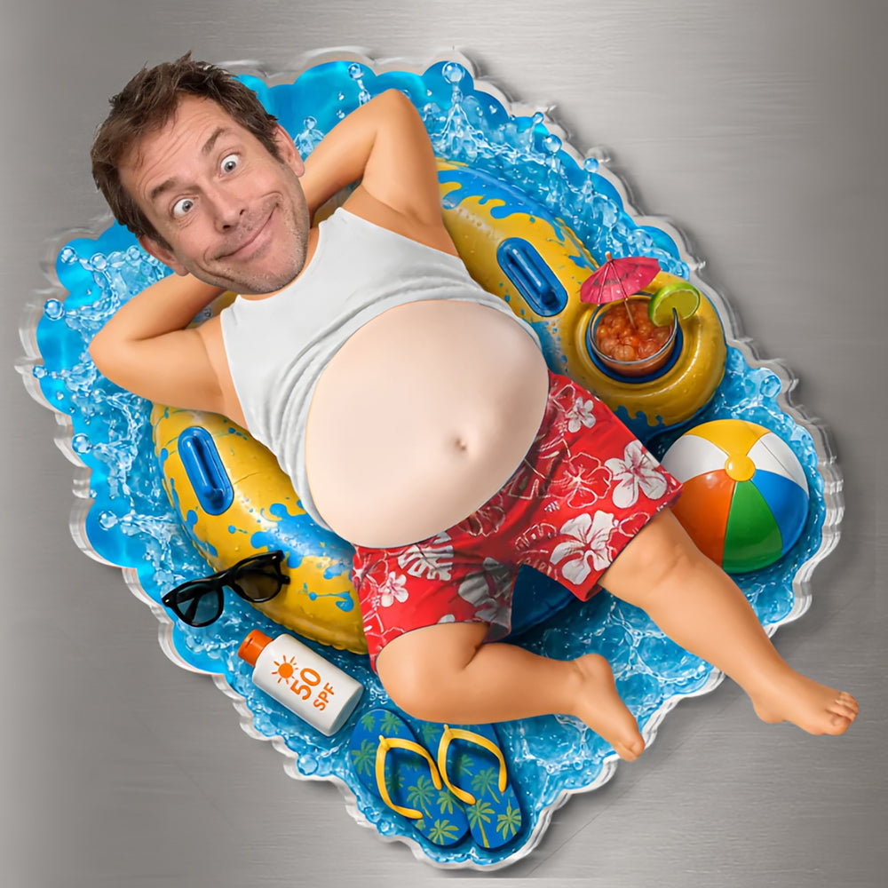 Water Park Fun Day– Personalized Father's Day Funny Gifts For Dad, Grandpa