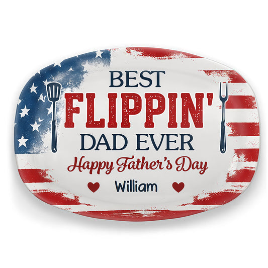 Custom Platter - Personalized Father's Day Birthday Gifts For Dad, Grandpa - Home Cooked Happiness