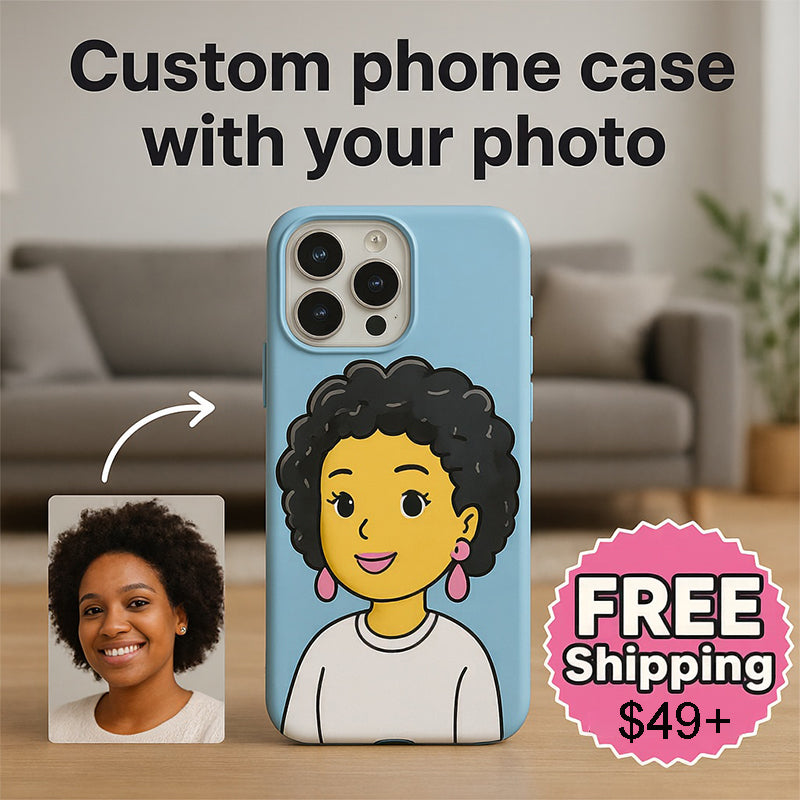 Personalized Keepsake Phone Case - Custom Picture & Name DIY Gift for Loved Ones - Create Your Own Memorable Photo Cover