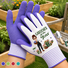 Custom Coated Grip Gardening Gloves - Personalized Birthday Garden Gifts For Gardeners - My Happy Garden Corner