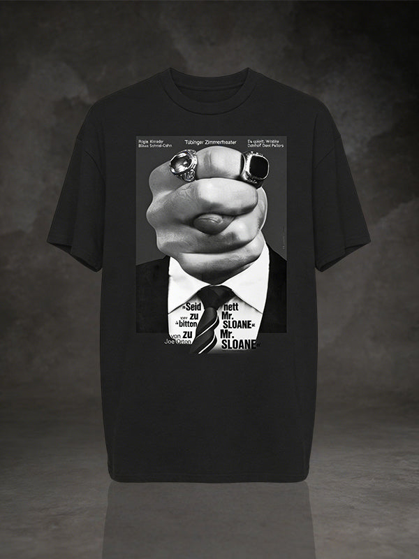 Vintage Mobster Fist & Suit Graphic T-Shirt