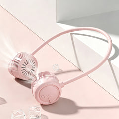 Neck-mounted small fan - Portable and foldable