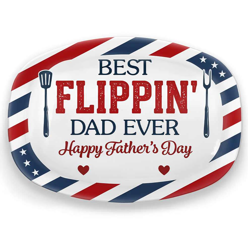 Custom Platter - Personalized Father's Day Birthday Gifts For Dad, Grandpa - Made With Love Served Proud