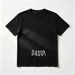 Minimalist "DADDY" Personalized Father's Day T-Shirt