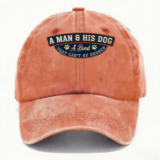 A MAN & HIS DOG Cap