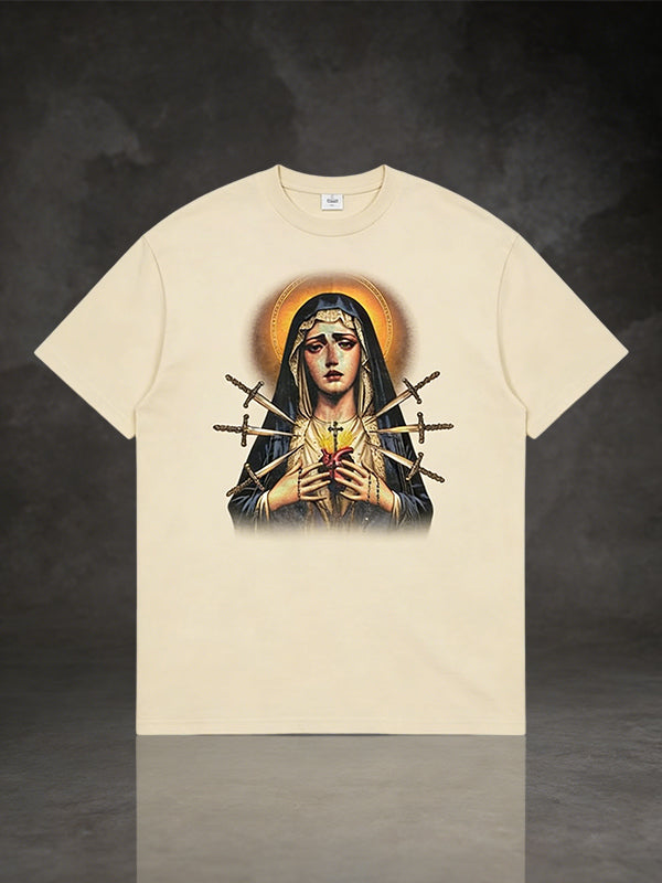 Sacred Heart Virgin Mary Graphic Tee