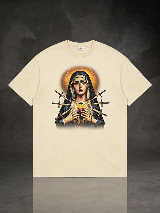 Sacred Heart Virgin Mary Graphic Tee