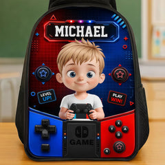 Custom Kids Front Printed Backpack - Personalized Back To School Gifts For Kids - Ready For Class