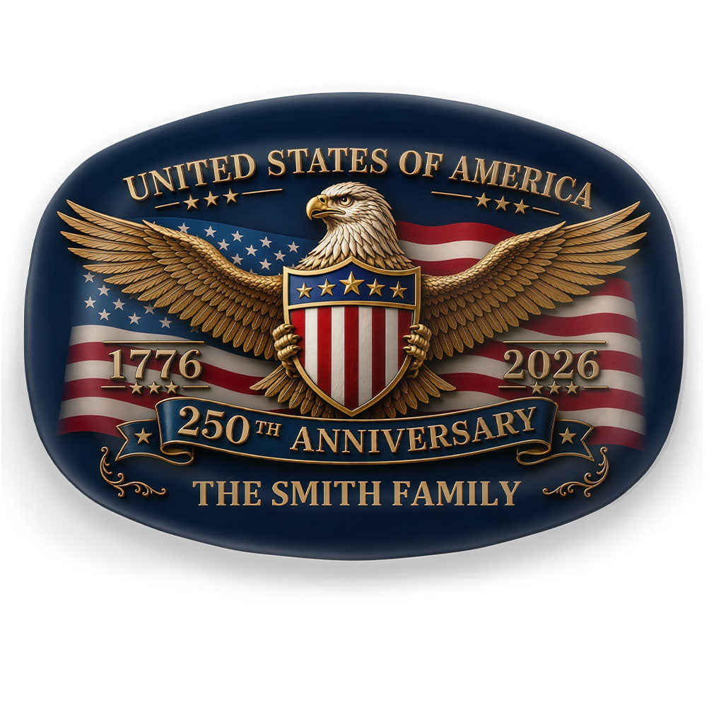 1776-2026 USA 250th Independence Anniversary Bald Eagle Shield Badge, Vintage American Flag Patriotic Sticker