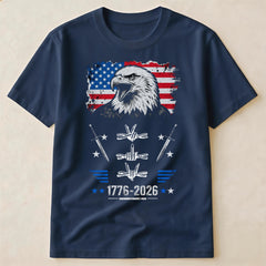 USA Eagle 1776-2026 Patriotic Shirt | American 250 Year Independence Middle Finger Graphic T-Shirt
