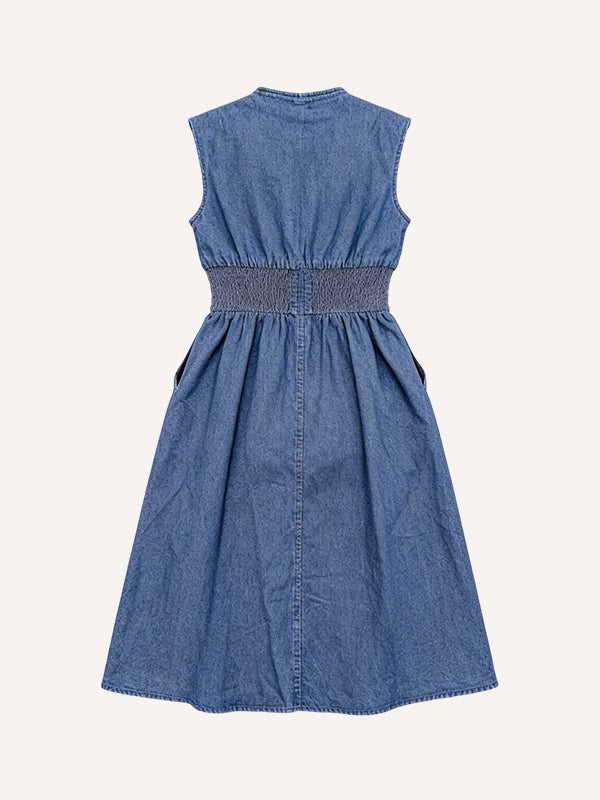 2026 Spring/Summer New Style Collared Fitted Denim Skirt