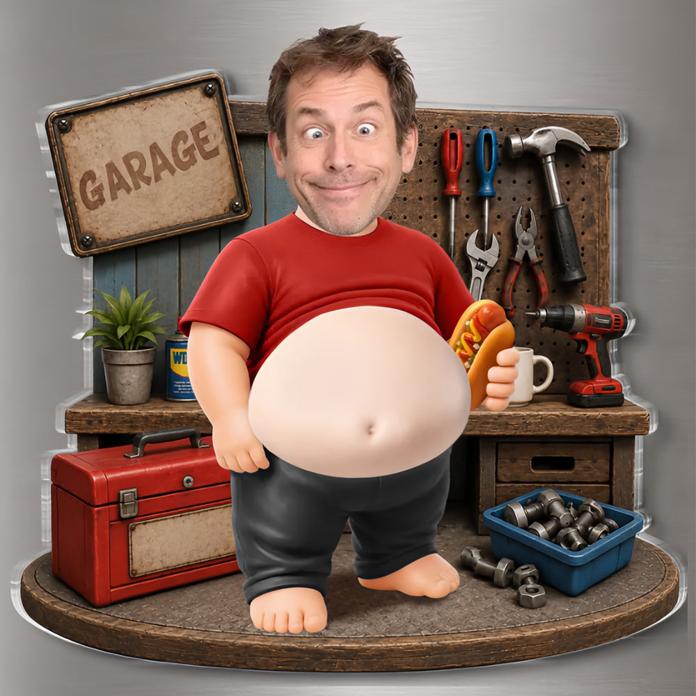 Garage Legend at Work– Personalized Father's Day Funny Gifts For Dad, Grandpa