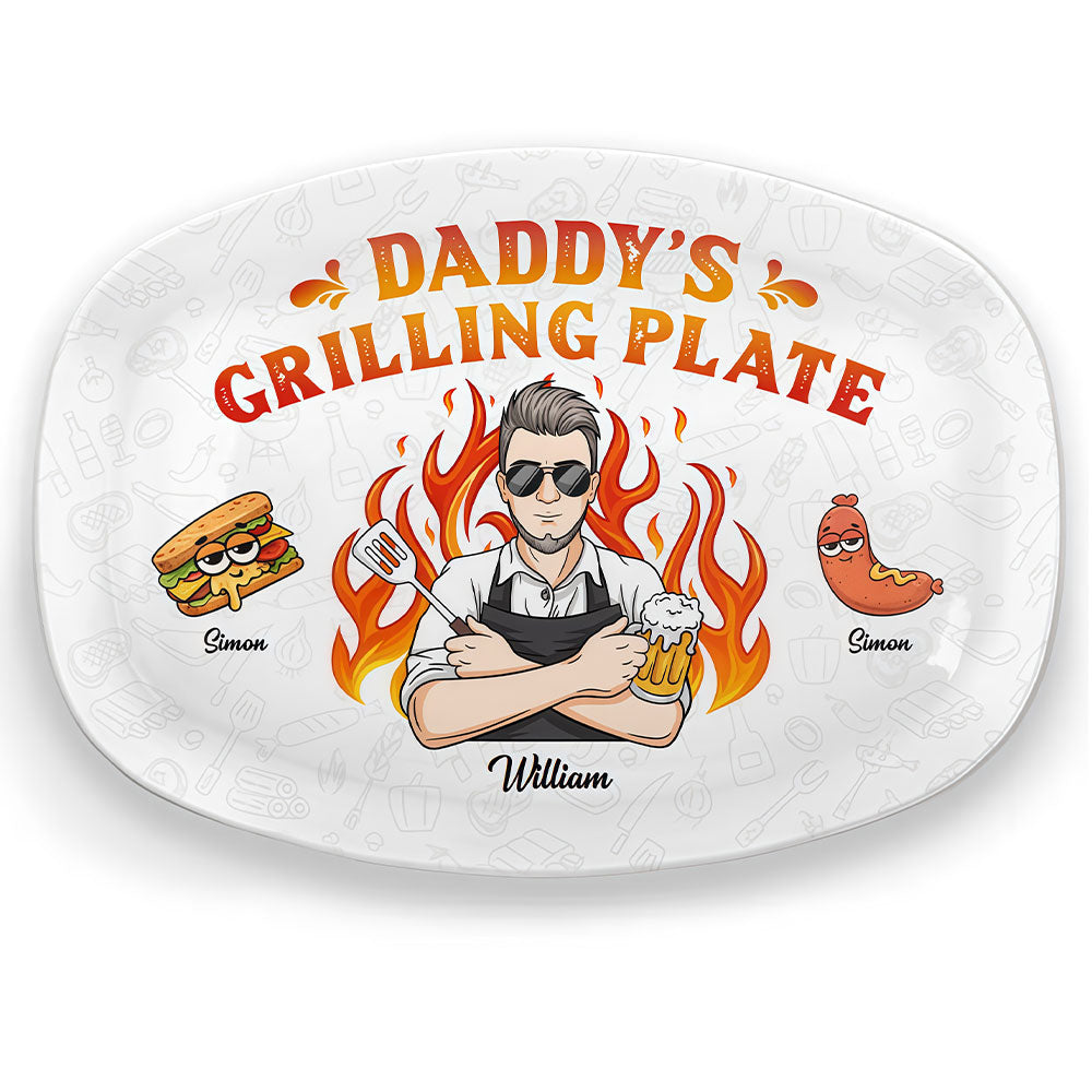 Good Food Made By You - Family Personalized Custom Platter - Father's Day, Gift For Dad, Grandpa