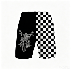 Street style Color-blocked men's beach shorts, with multiple patterns to choose from