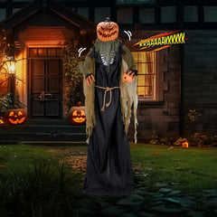 7 ft talking pumpkin - product photo 6 of 8