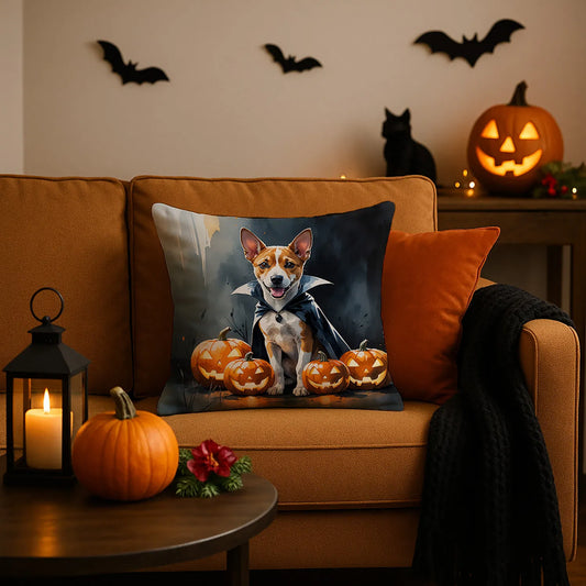 basenji halloween throw pillow with insert - product photo 2 of 8