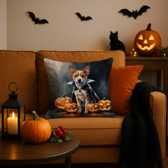 basenji halloween throw pillow with insert - product photo 2 of 8