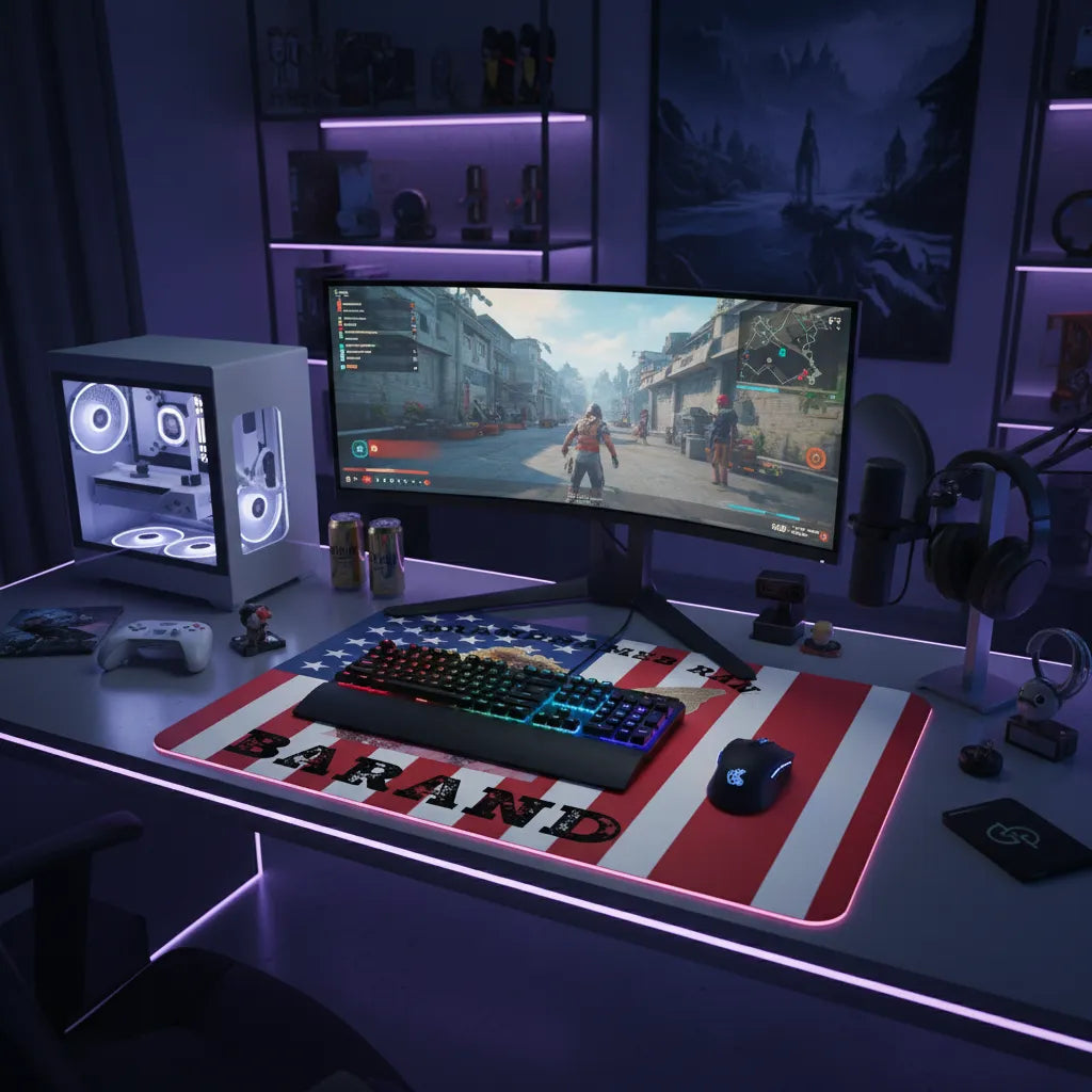 USA Flag Custom Mouse Pad