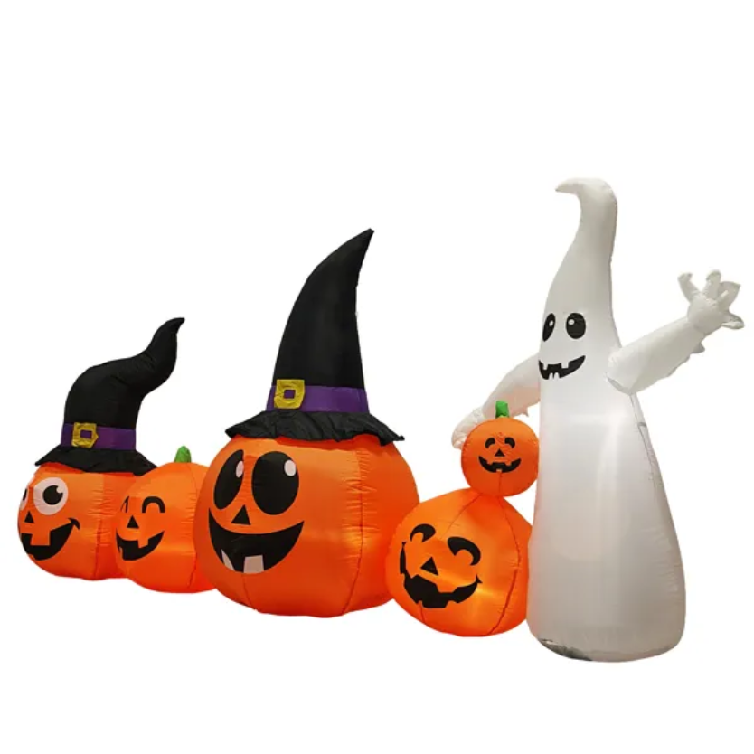 8 ft inflatable pumpkin patch - product photo 3 of 10