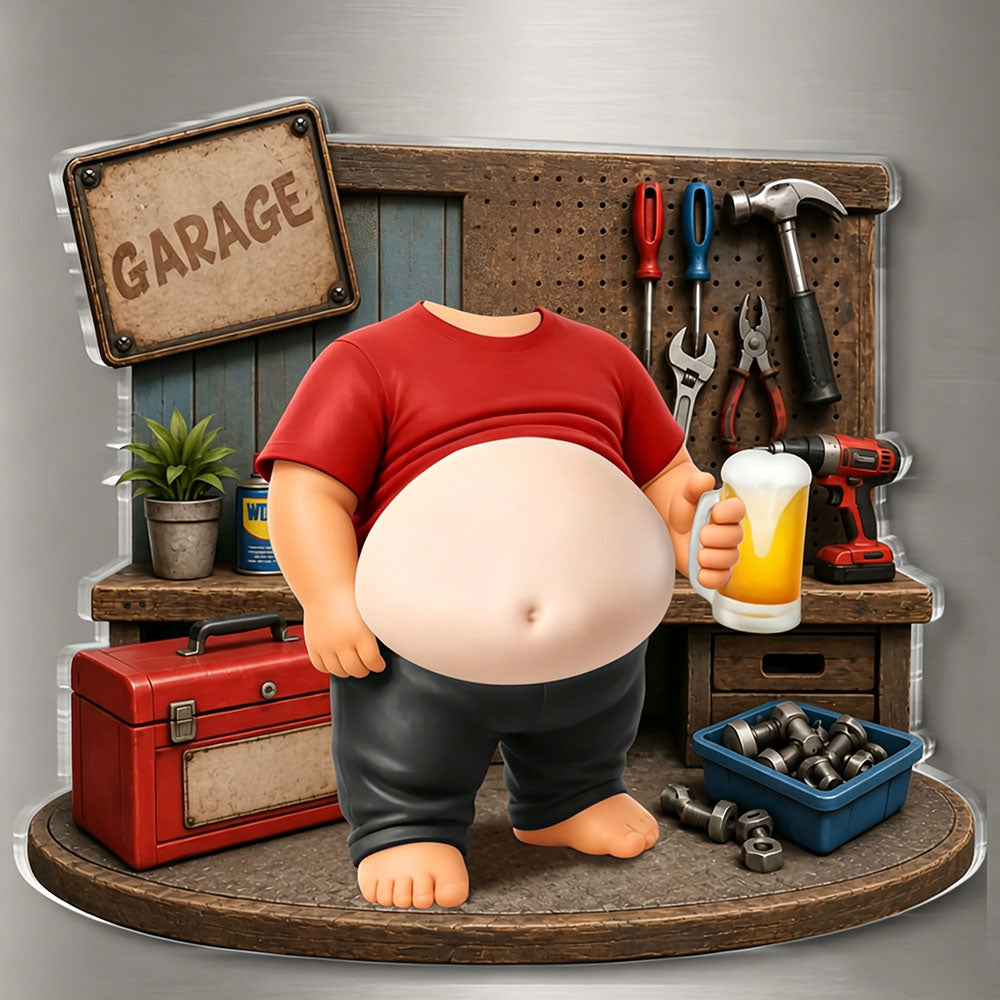 Garage Legend at Work– Personalized Father's Day Funny Gifts For Dad, Grandpa