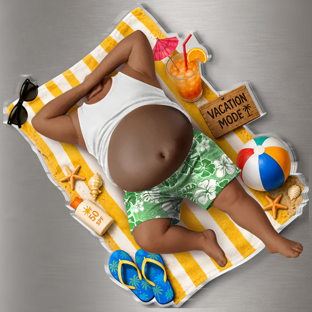 Leopard Shorts & Beach Drinks– Personalized Father's Day Funny Gifts For Dad, Grandpa