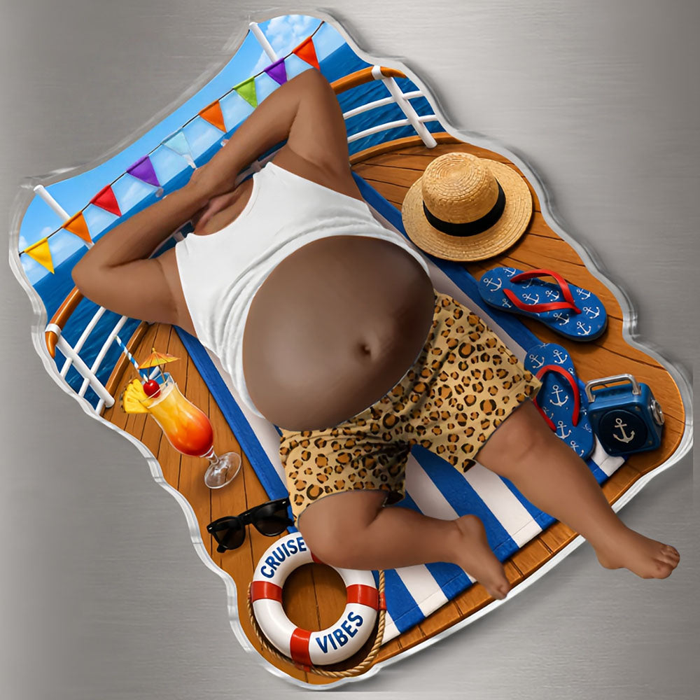 Cruise Vibes & Ocean Views– Personalized Father's Day Funny Gifts For Dad, Grandpa