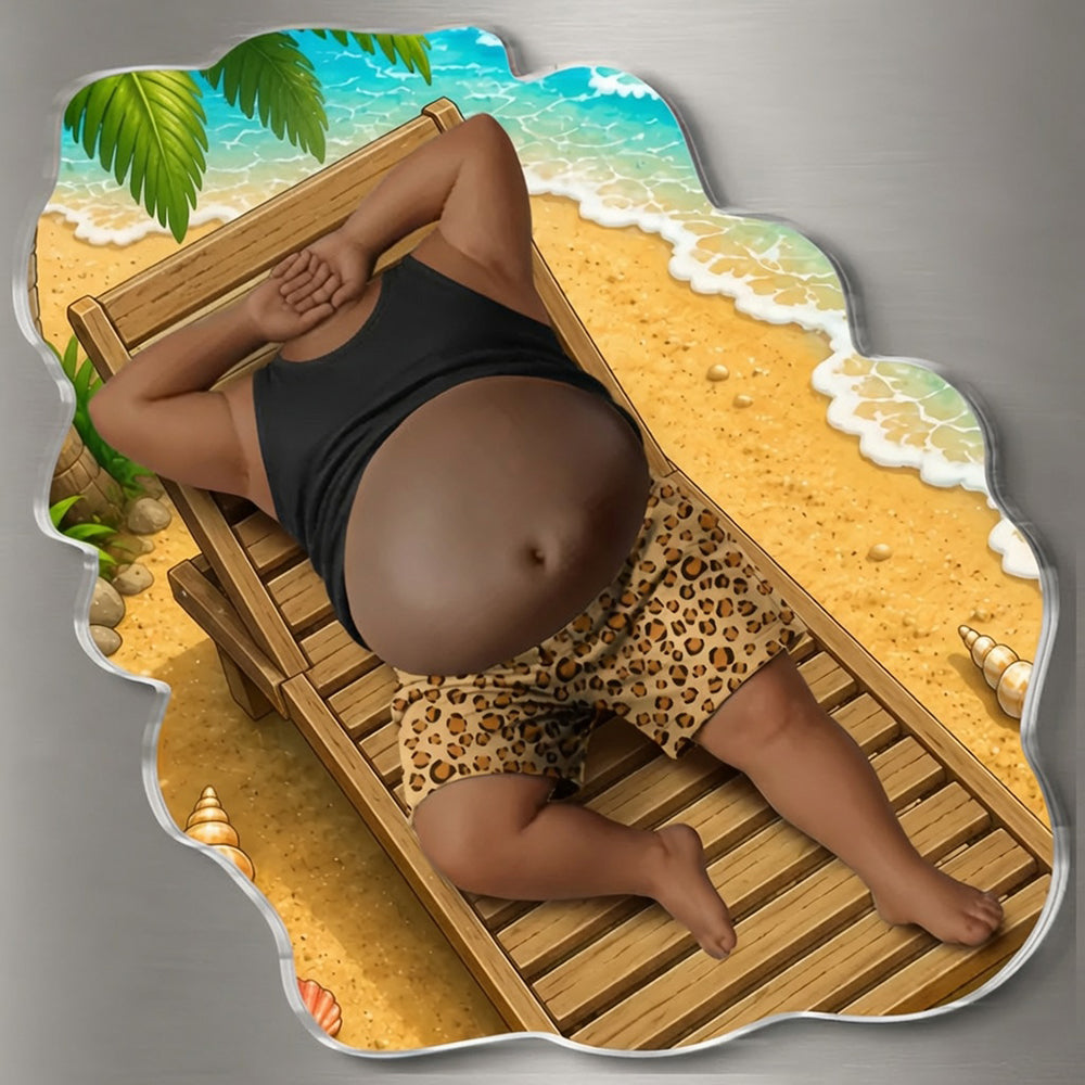 Livin' the Easy Beach Life– Personalized Father's Day Funny Gifts For Dad, Grandpa