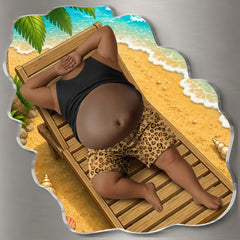 Livin' the Easy Beach Life– Personalized Father's Day Funny Gifts For Dad, Grandpa