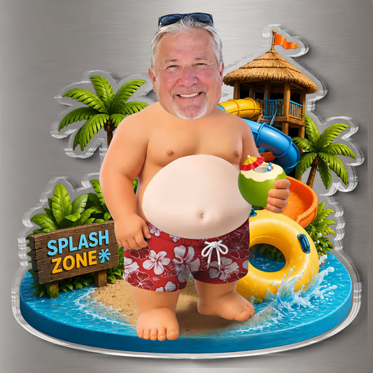 Living the Splash Life- Personalized Fridge Magnet