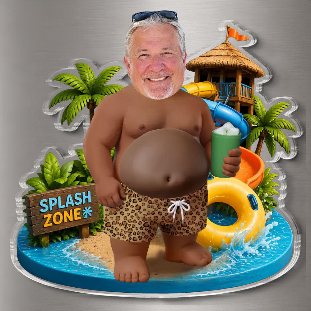 Living the Splash Life- Personalized Fridge Magnet