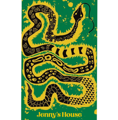 Tribal Pattern Snake Green & Yellow Grunge Art Towel