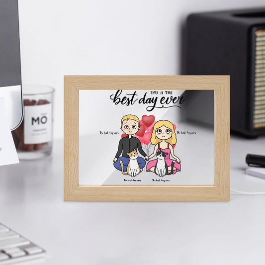 The best day ever Wooden Framed