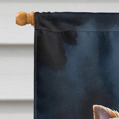 yorkshire terrier puppy halloween house flag - product photo 3 of 8