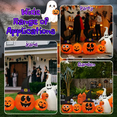 8 ft inflatable pumpkin patch - product photo 10 of 10