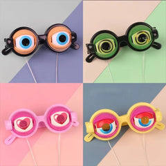 4-Color Set googly eyes funny props glasses