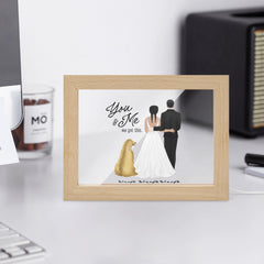 You & me, we got this Wooden Framed