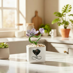 Crystal Glass Phalaenopsis Ornament