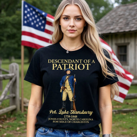 Custom Name Descendant of a Patriot Dark Shirt | Personalized 250 Years USA Sweatshirt | Patriotic Tee