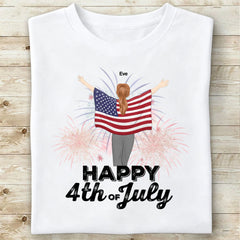 Custom Happy 4th of july With glory T-shirts
