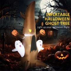 Cute ghost tree Halloween inflatable with LED - product photo 4 of 6