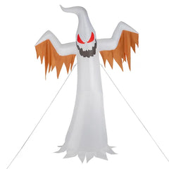 giant inflatable ghost with flashing red eyes, flame effect and led lights - product photo 3 of 6