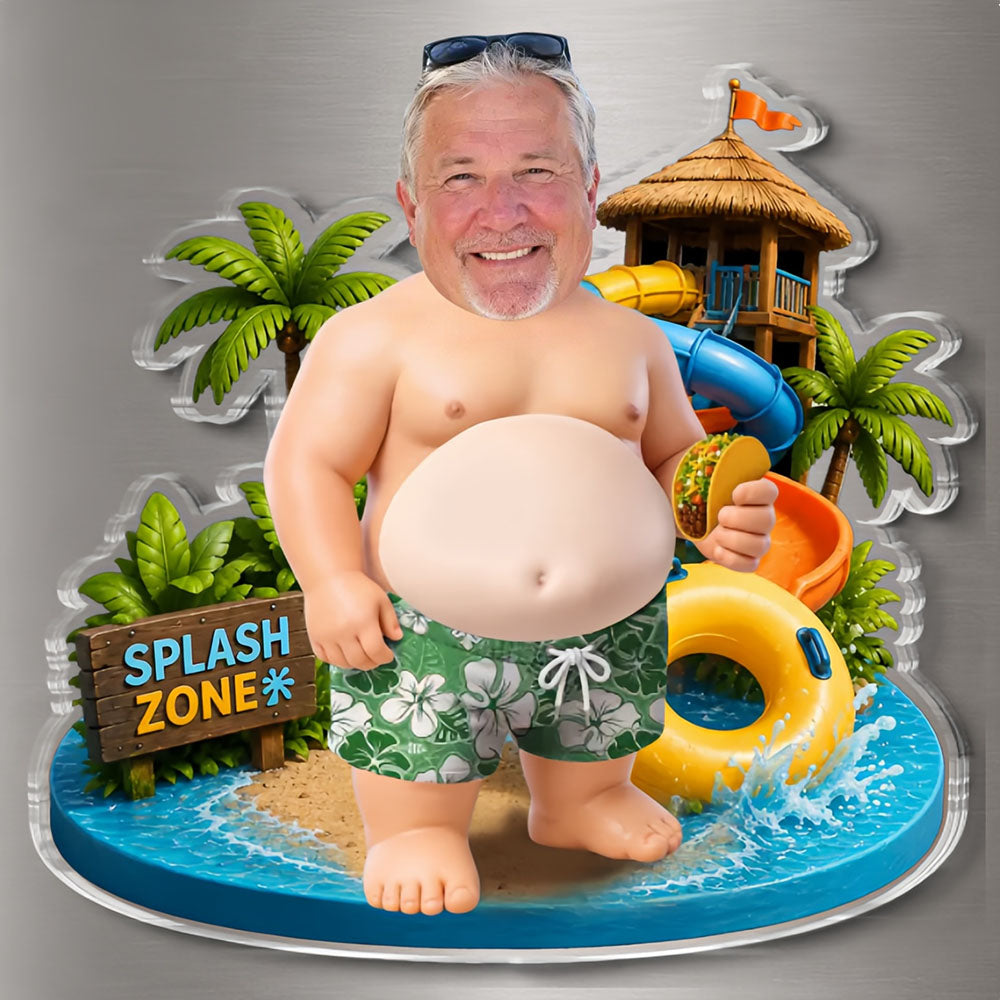 Living the Splash Life- Personalized Fridge Magnet