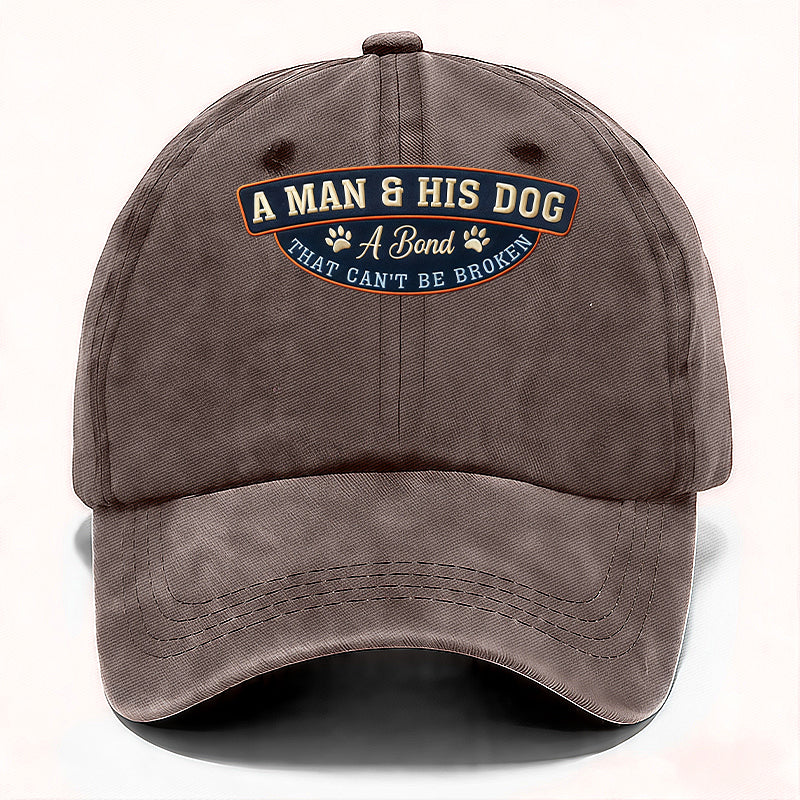 A MAN & HIS DOG Cap