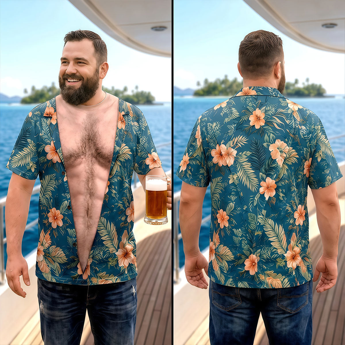 Custom Funny T-shirt - Personalized Summer Vacation And Travel Gifts For Men - Too Hot To Handle